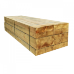 Lote de 20 travessas de madeira verde tratada UC3 | 2,4 m x 200 mm x 100 mm