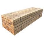 Lote de 40 travessas de madeira | 1,2 m x 200 mm x 100 mm
